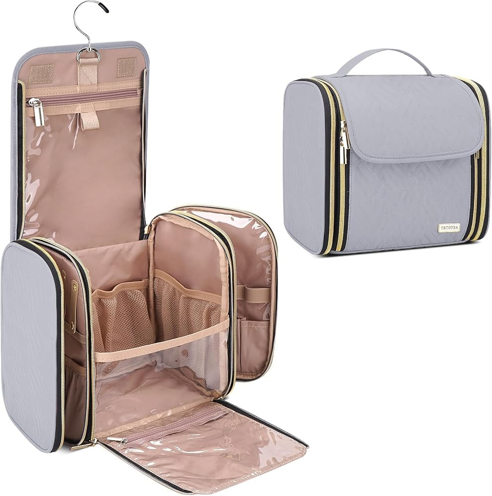 Hanging Toiletry Bag & Makeup Bag for Women with Jewelry Organizer - TSA Approved Large Capacity ... | Amazon (US)