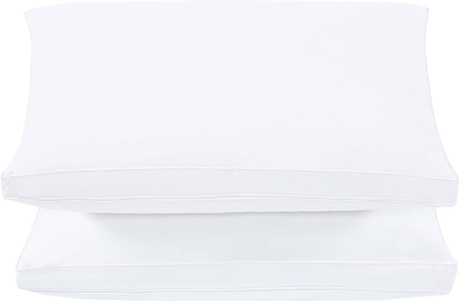DOWNLITE 3-in-1 Adjustable White Goose Down Pillow - Standard/Queen Jumbo Size, 20” x 28” - H... | Amazon (US)