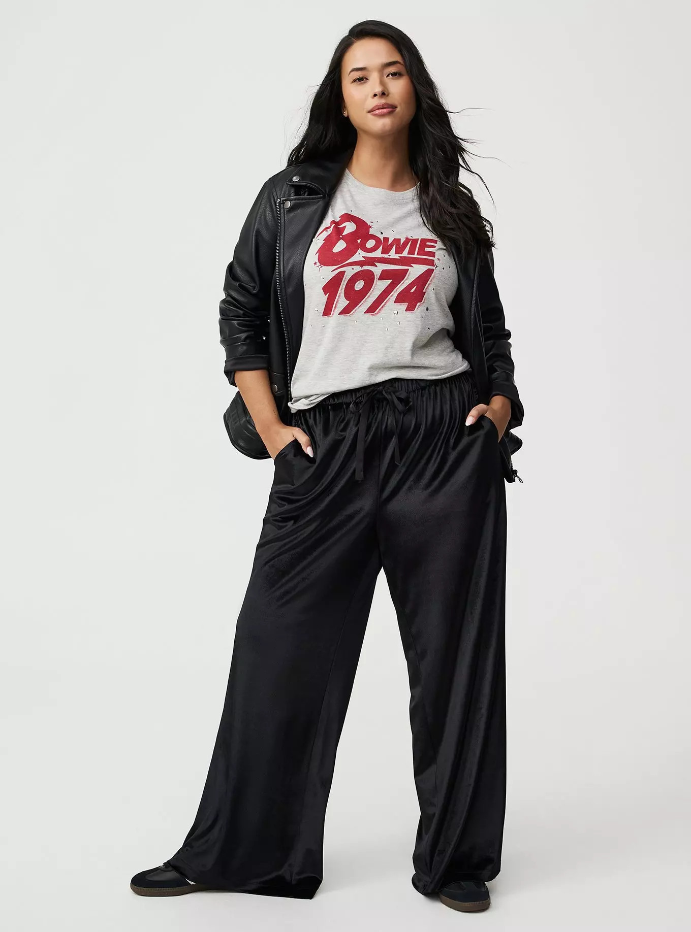 Wide Leg High-Rise Pull-On Velvet Pant | Torrid (US & Canada)