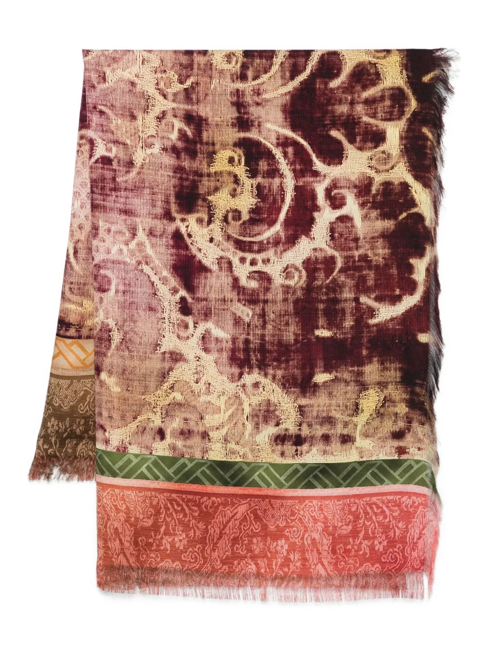 Pierre-Louis Mascia Patterned Silk Scarf | Red | FARFETCH ID | Farfetch Global