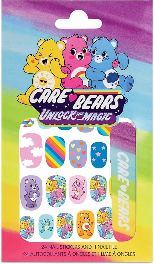 iscream Care Bears Fun Cheery Print Nail Stickers and File Kit | Amazon (US)
