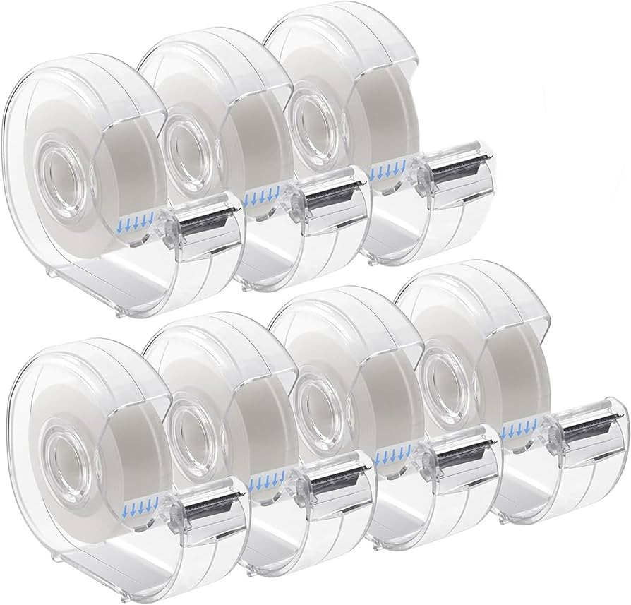 7 Rolls of Invisible Tape Refills with Dispenser - Writable Matte Tape, Easy Tear Wrapping Tape f... | Amazon (US)