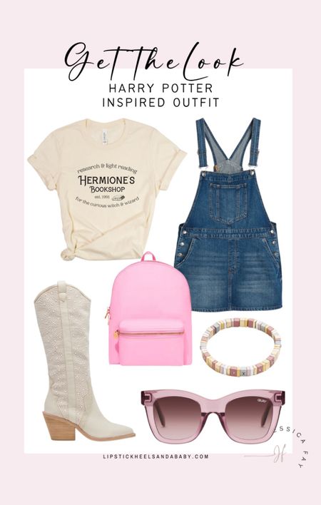 Harry Potter inspired outfit spring break outfit western boots with pearls 

#LTKunder50 #LTKunder100