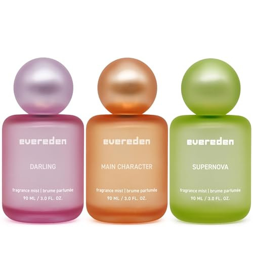 Evereden Fragrance Hair and Body Mist Bundle of 3: Clean & Vegan Collectible Hair & Body Spray for Teen Girls Set - Amplify Your Self-Expression w/ 3 Iconic Scents in Mesmerizing Fragrance Dispensers | Amazon (US)
