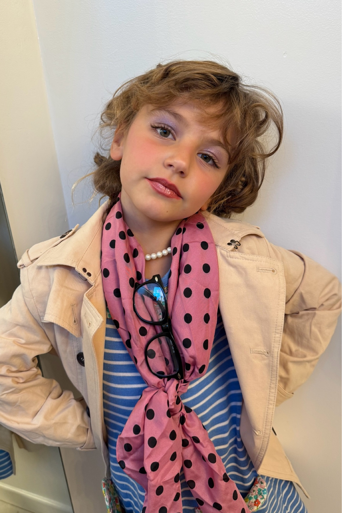 My daughter’s halloween look (she was Jessica Fletcher the detective from Murder She Wrote)…the Sephora Collection products are 30% off right now and well worth it! 
Shades:
Roxa palette 
Blush: bold pink 
Lips:
Liner-crème de la creme 
Lip color: Infinite rose
Lip gloss: Starstruck Pink 

#LTKBeauty #LTKSaleAlert #LTKFindsUnder50