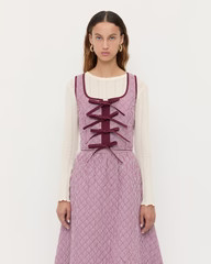 Callista Tie−Front Vest | Loeffler Randall