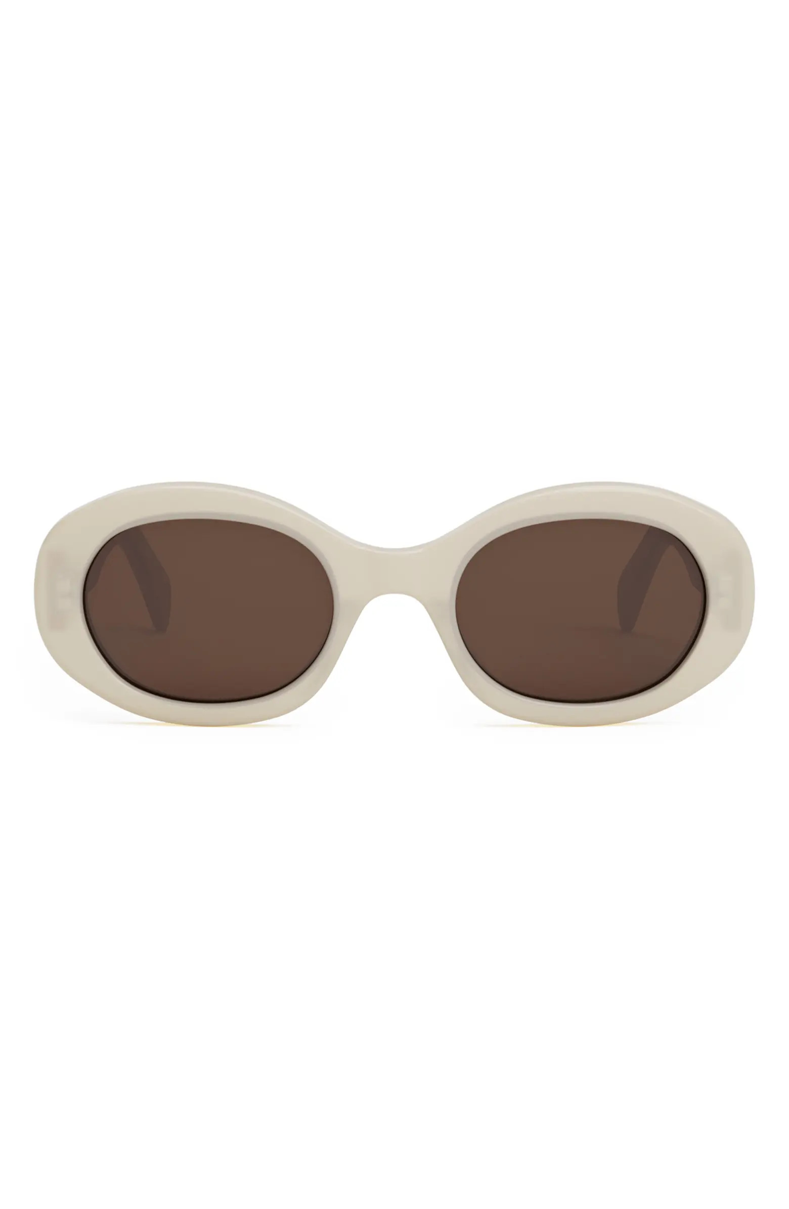 Triomphe 52mm Oval Sunglasses | Nordstrom