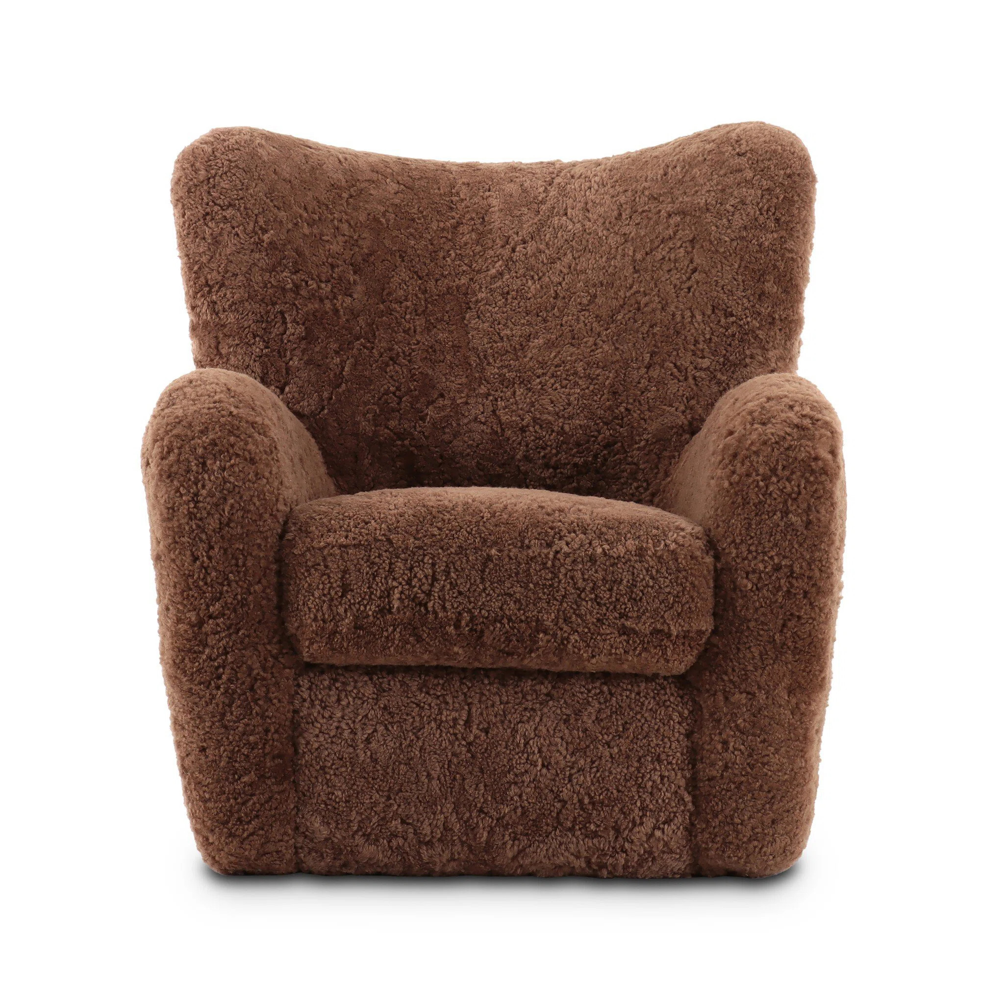 Amelie Chair-Beige Shearling | Wayfair North America