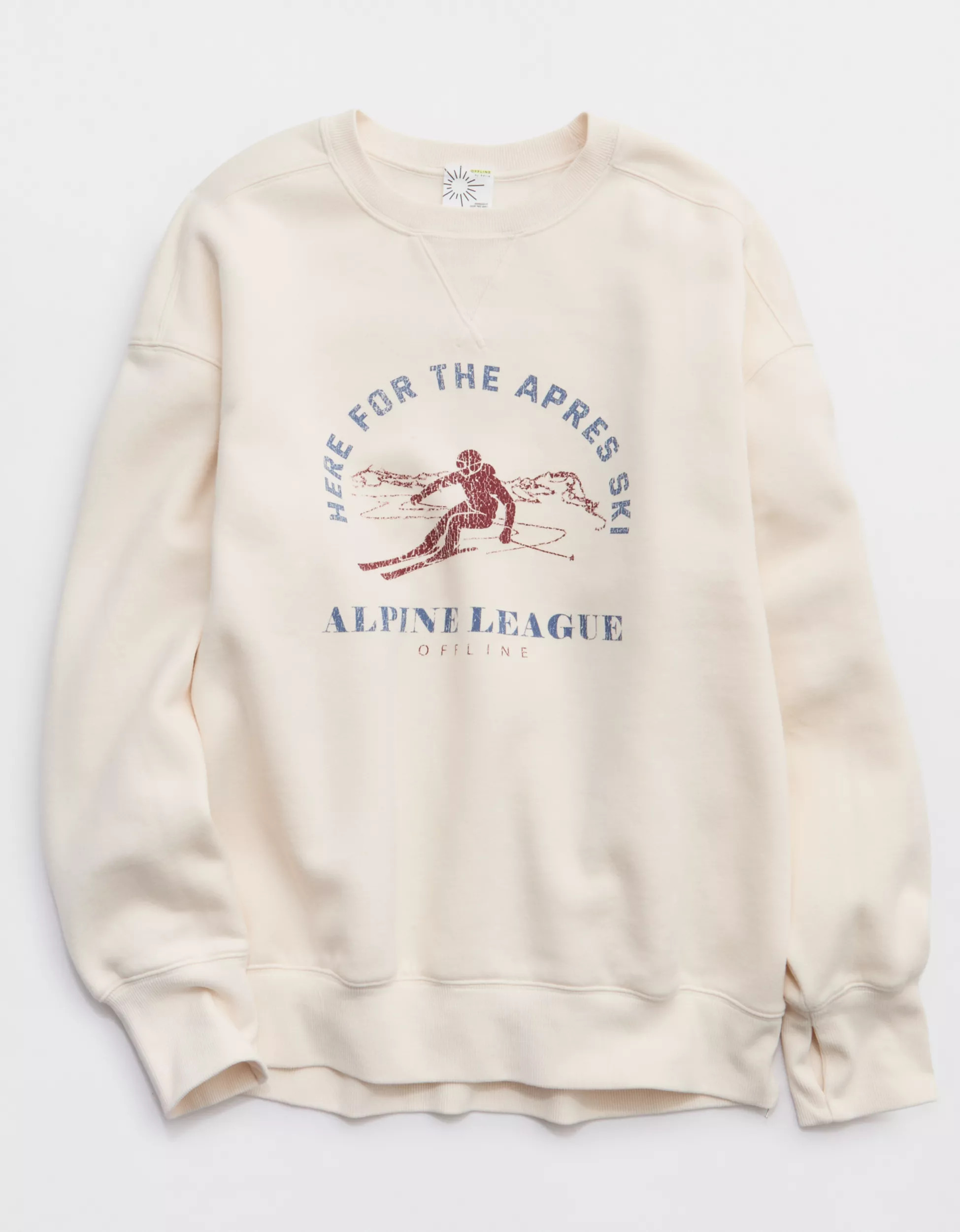 OFFLINE By Aerie Cloud Fleece Oversized Crewneck Sweatshirt | Aerie