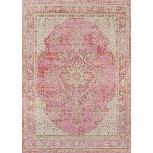 Momeni Isabella Vintage Traditional Medallion Area Rug - Overstock - 17166540 | Bed Bath & Beyond