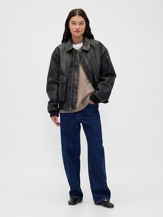 CashSoft Oversized V-Neck Sweater | Gap (US)