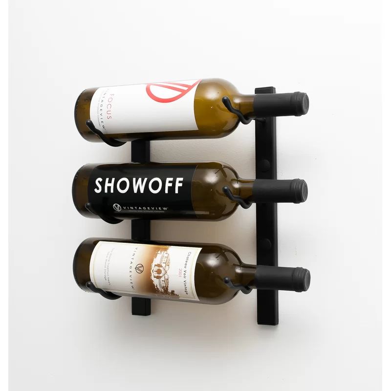 Indurial 3 Bottle Wall Mounted Wine Bottle Rack | Wayfair Professional