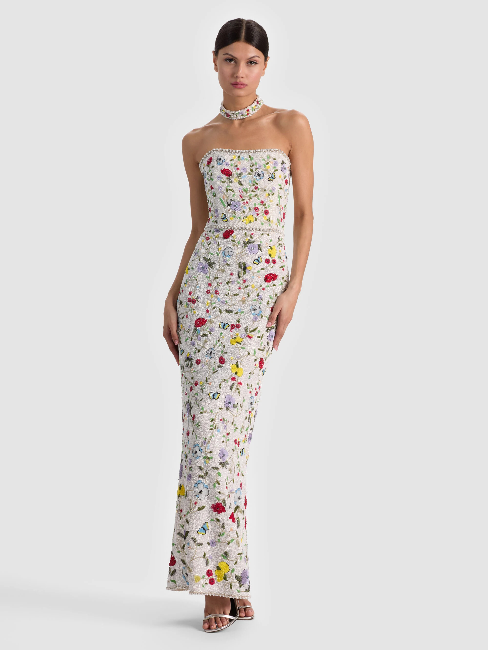 GEORGIE EMBELLISHED GOWN | Alice + Olivia