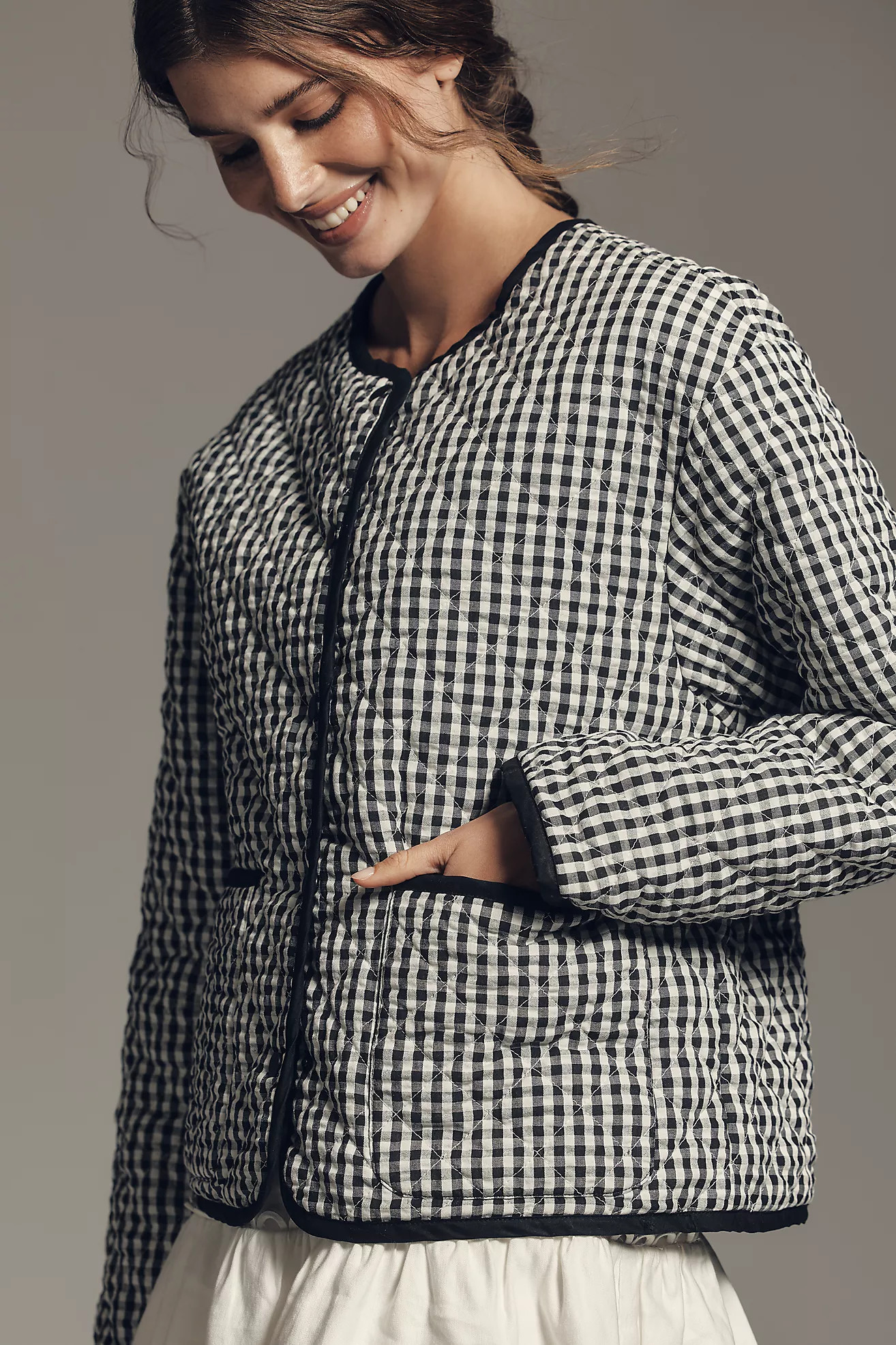 Sanctuary Rec Gingham Quilted Jacket | Anthropologie (US)