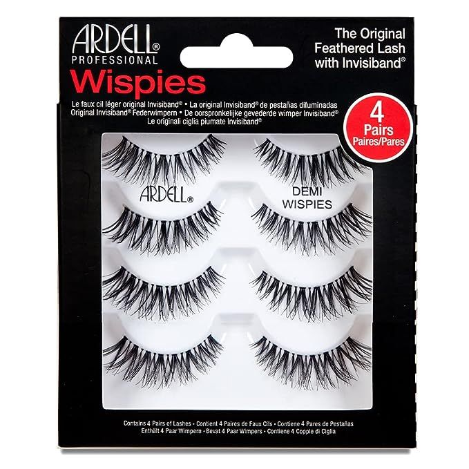 Ardell Demi Wispies False Eyelashes Black, Eye Make-Up Enhancement, Full Volume Strip Lashes - 4 ... | Amazon (US)