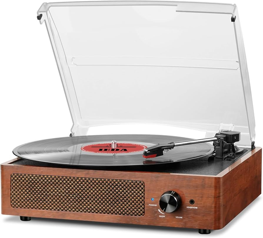 【Belt-driven Anti-vibration System】The turntable base adopts a belt-driven anti-vibration sys... | Amazon (US)