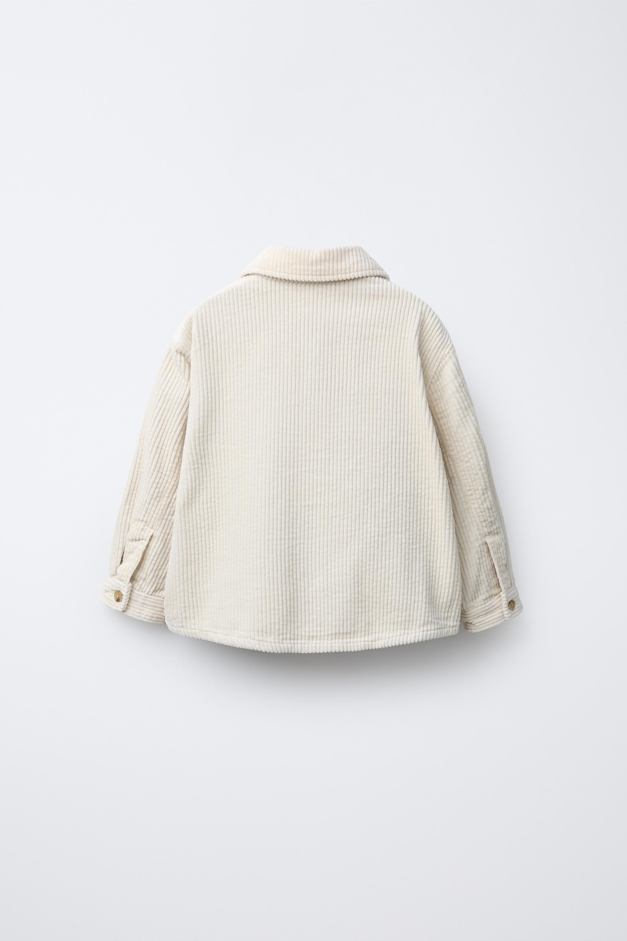 PLAID LINED CORDUROY OVERSHIRT | Zara US