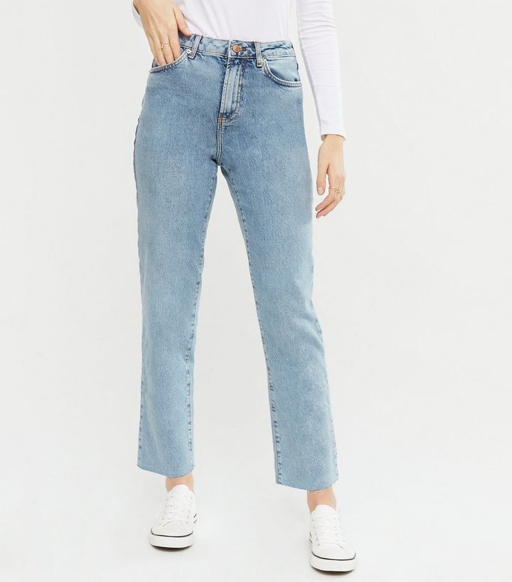Blue Vintage Wash Hannah Straight Leg Jeans
						
						Add to Saved Items
						Remove from Sav... | New Look (UK)