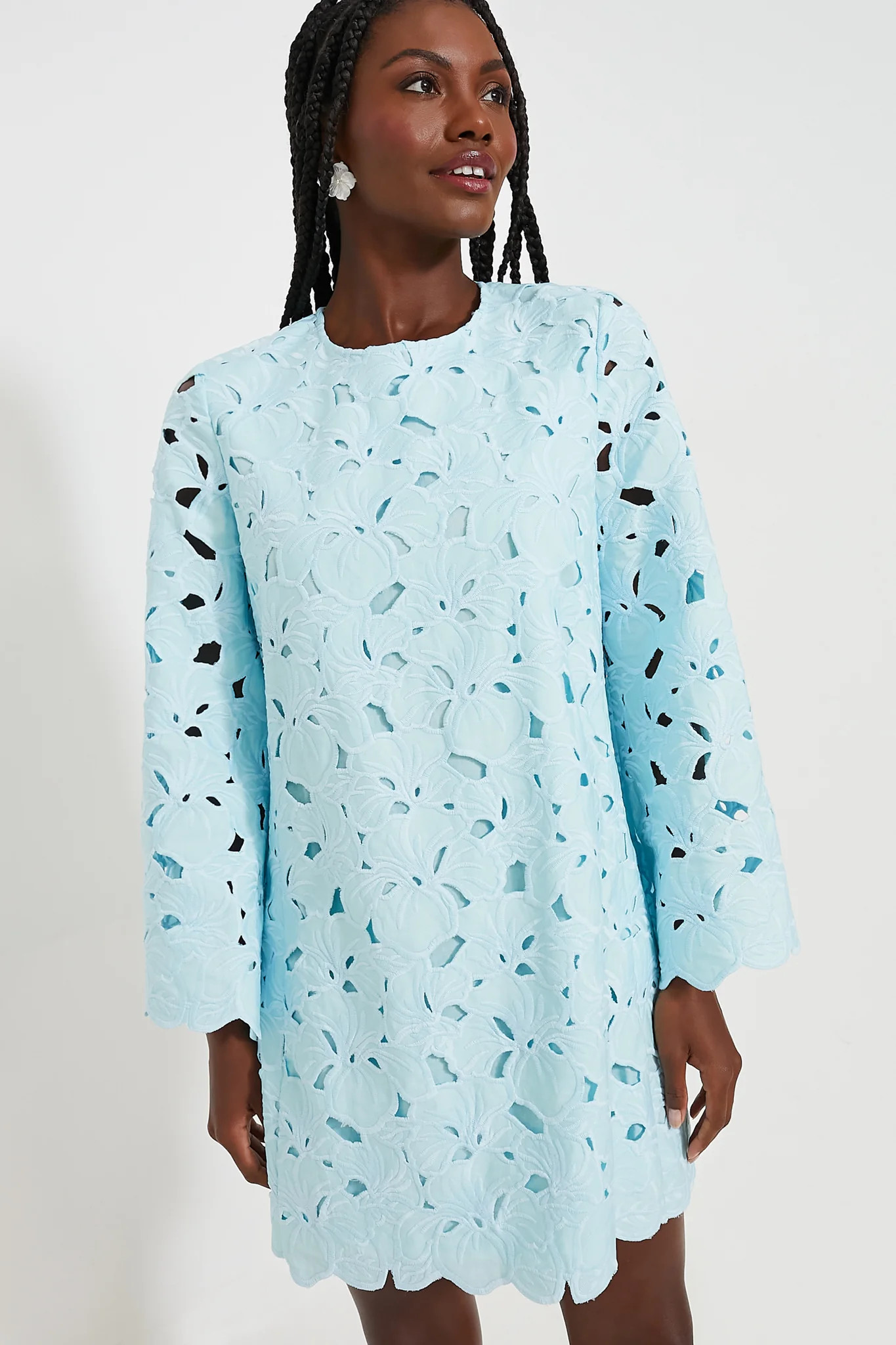 Aqua Floral Lace Camilla Dress | Tuckernuck (US)
