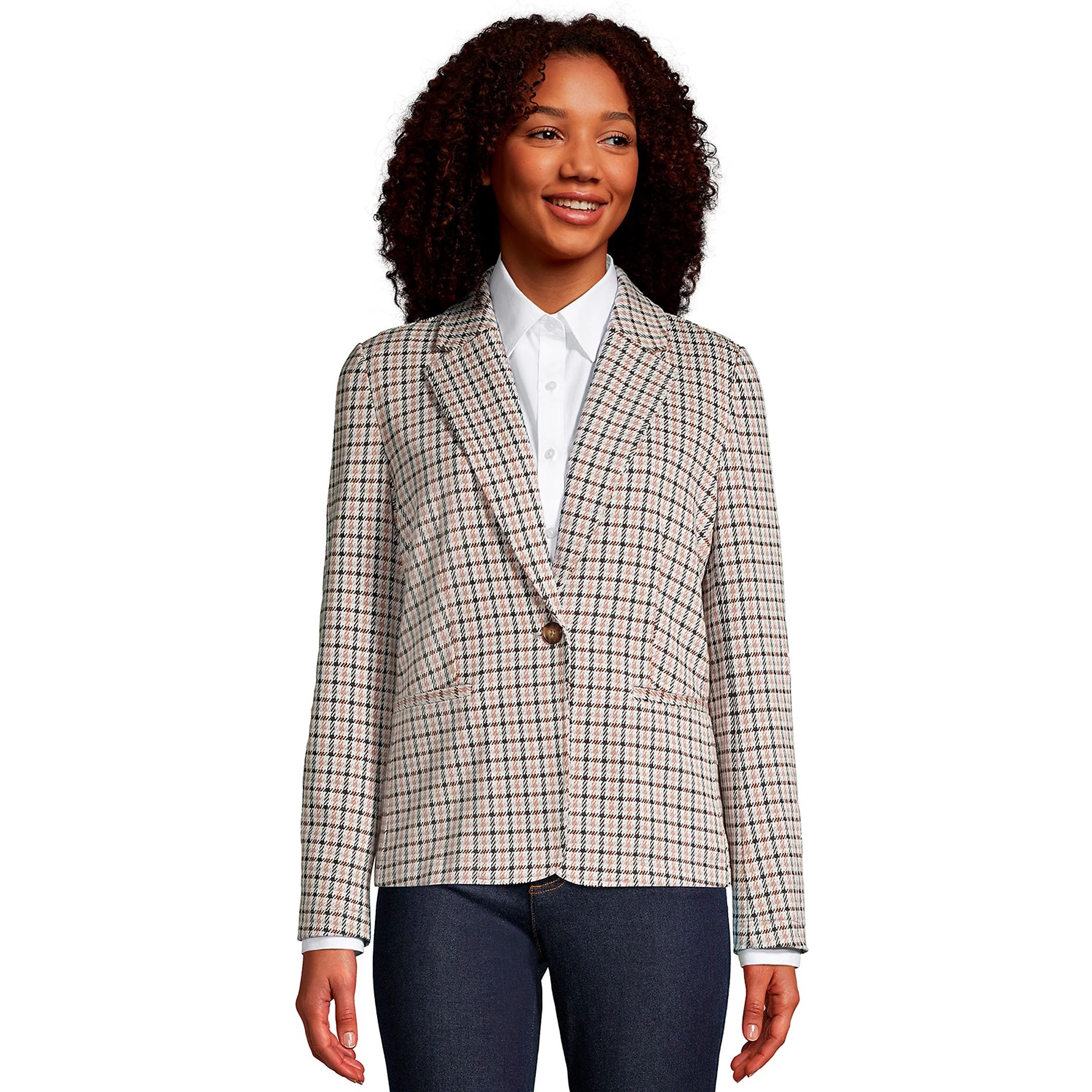 Women's Lands' End Sport Jacquard Blazer | Kohl's