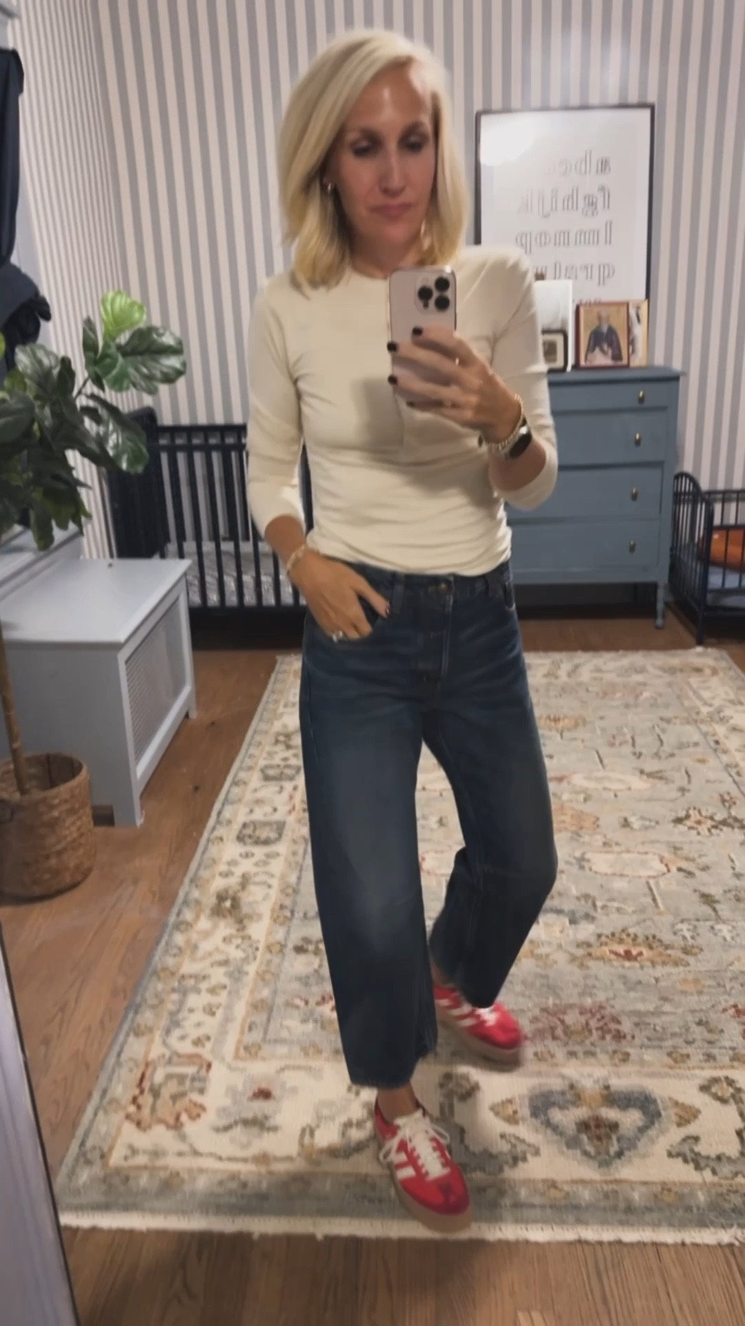 Shirt size: medium
Pants run a bit big, I would size down one! 