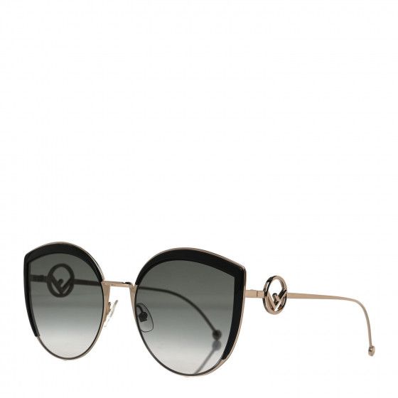 FENDI Metal Acetate F is Fendi Cat Eye Sunglasses FF 0290/S Gold | Fashionphile