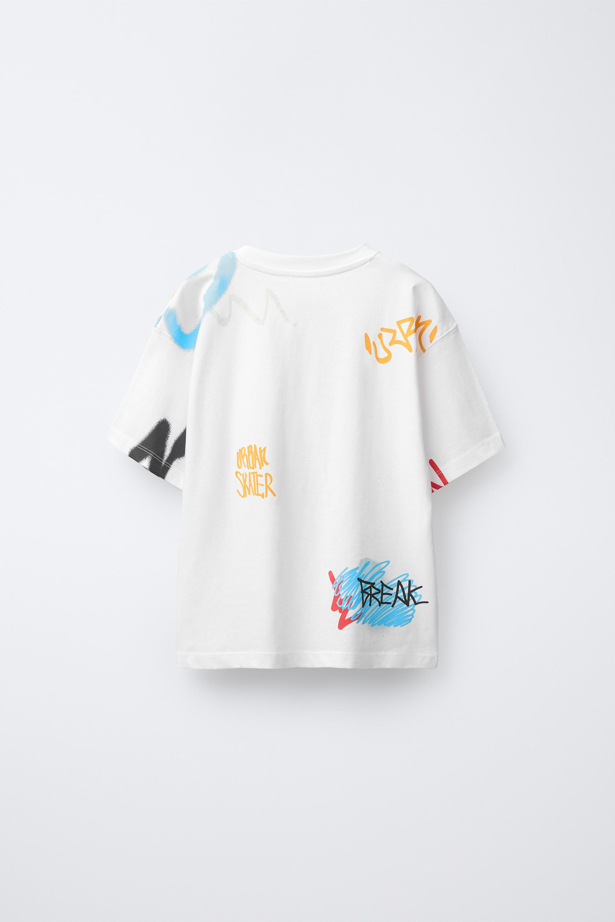 GRAFFITI PRINT T-SHIRT | Zara US