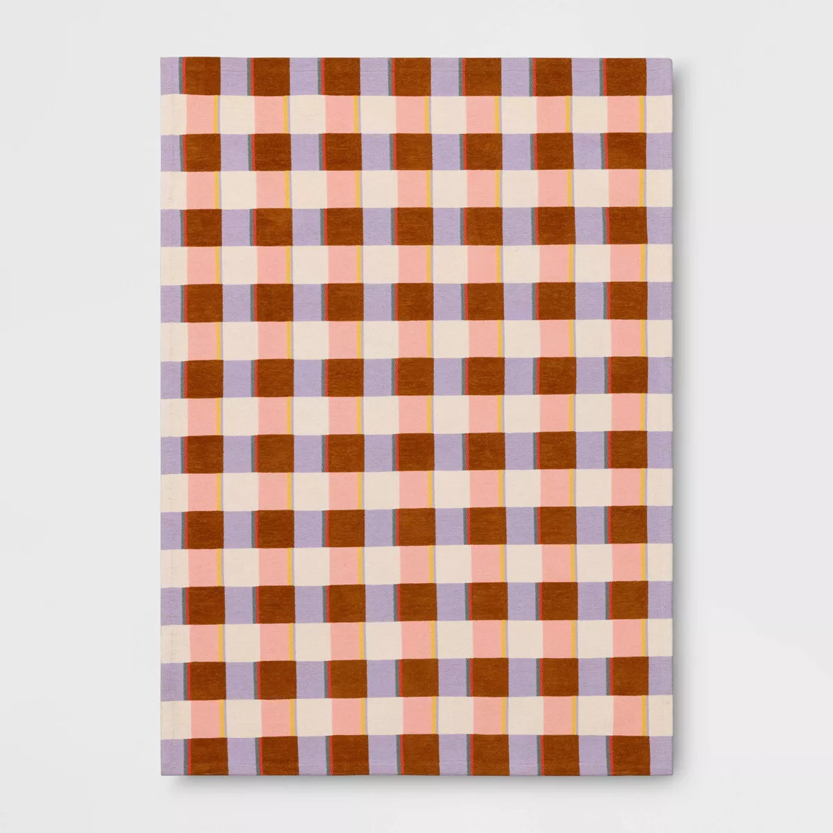 4'x5'6" Plaid Kids' Rug Pink - Pillowfort™ | Target