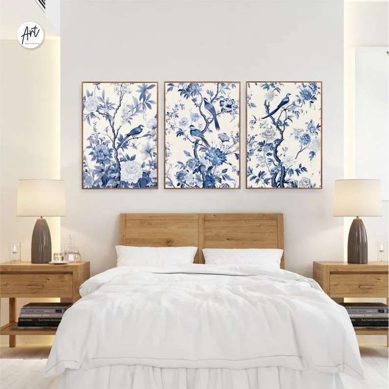 " Chinoiserie " by Art Territory 3 - Pieces | Wayfair North America