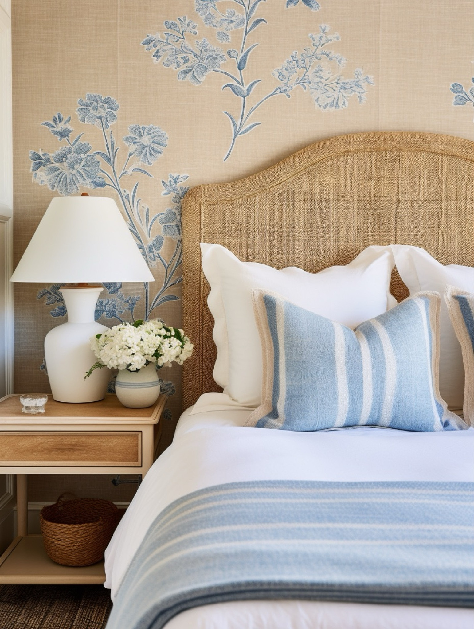 Classic white scallop bedding 

#LTKhome