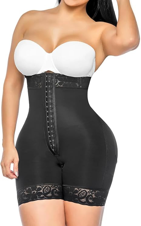 YIANNA Tummy Control Shapewear for Women Strapless Fajas Colombianas Body Shaper Shorts Butt Lift... | Amazon (US)