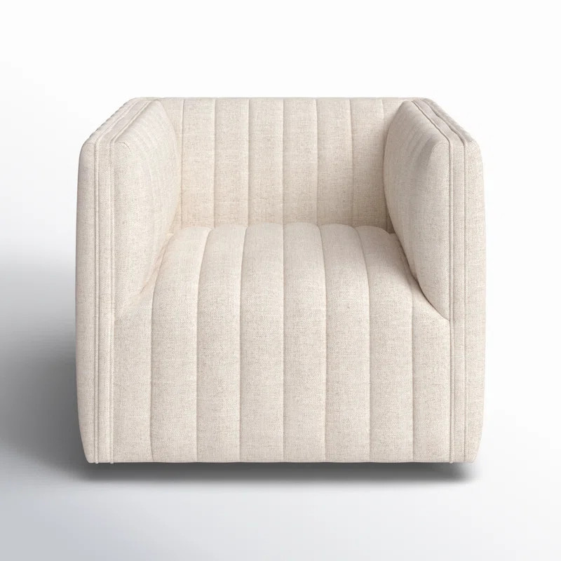 Brandt Upholstered Swivel Armchair | AllModern