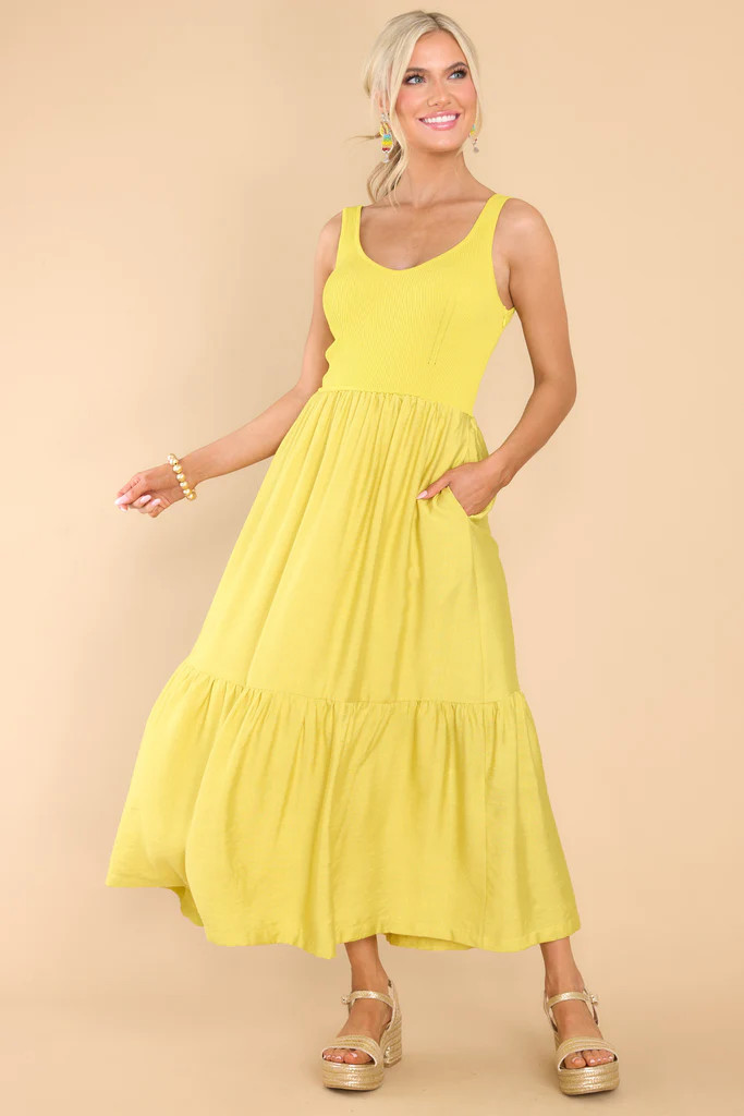 Want It All Yellow Maxi Dress | Red Dress 