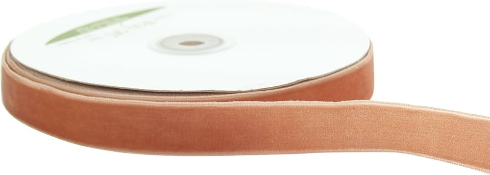 May Arts 3/4-Inch Wide Ribbon, Antique Gold Velvet | Amazon (US)