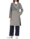 RACHEL Rachel Roy Women's Plus Size Mixed Print Synthetic Wool Long Coat, Houndstooth, 1X | Amazon (US)