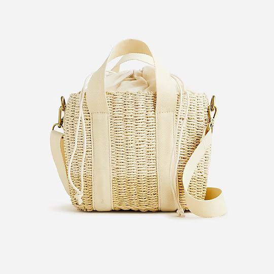 Small Montauk tote in straw with crossbody strapItem BG613 
 
 
 
 
 There are no reviews for thi... | J.Crew US