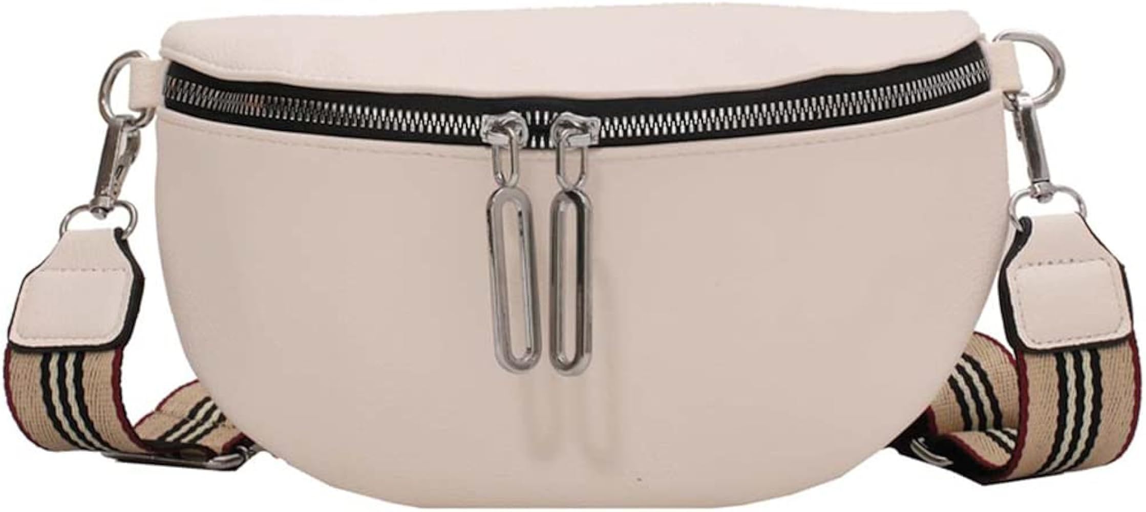 Fashion Waist Bag for Women Crossbody Bag Waist Pouch Bag PU Leather Fanny Pack | Amazon (US)