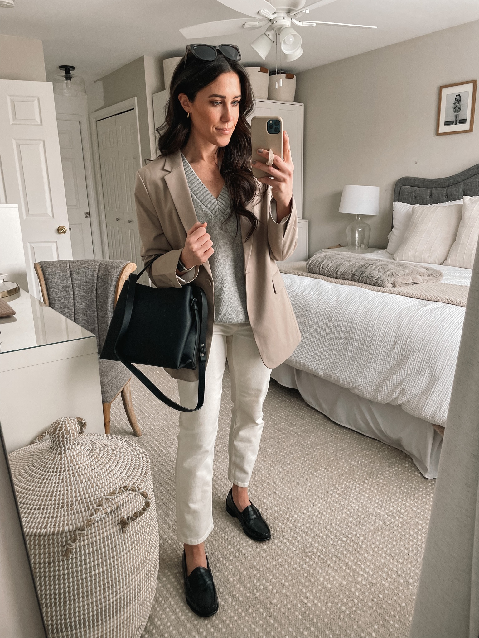  Blazer- Small
Sweater- XS
jeans - 25 Petite

#LTKSeasonal #LTKstyletip