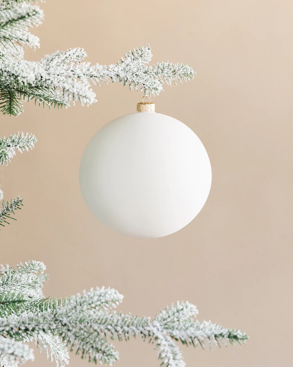 Matte Snow Glass Ornament | McGee & Co.