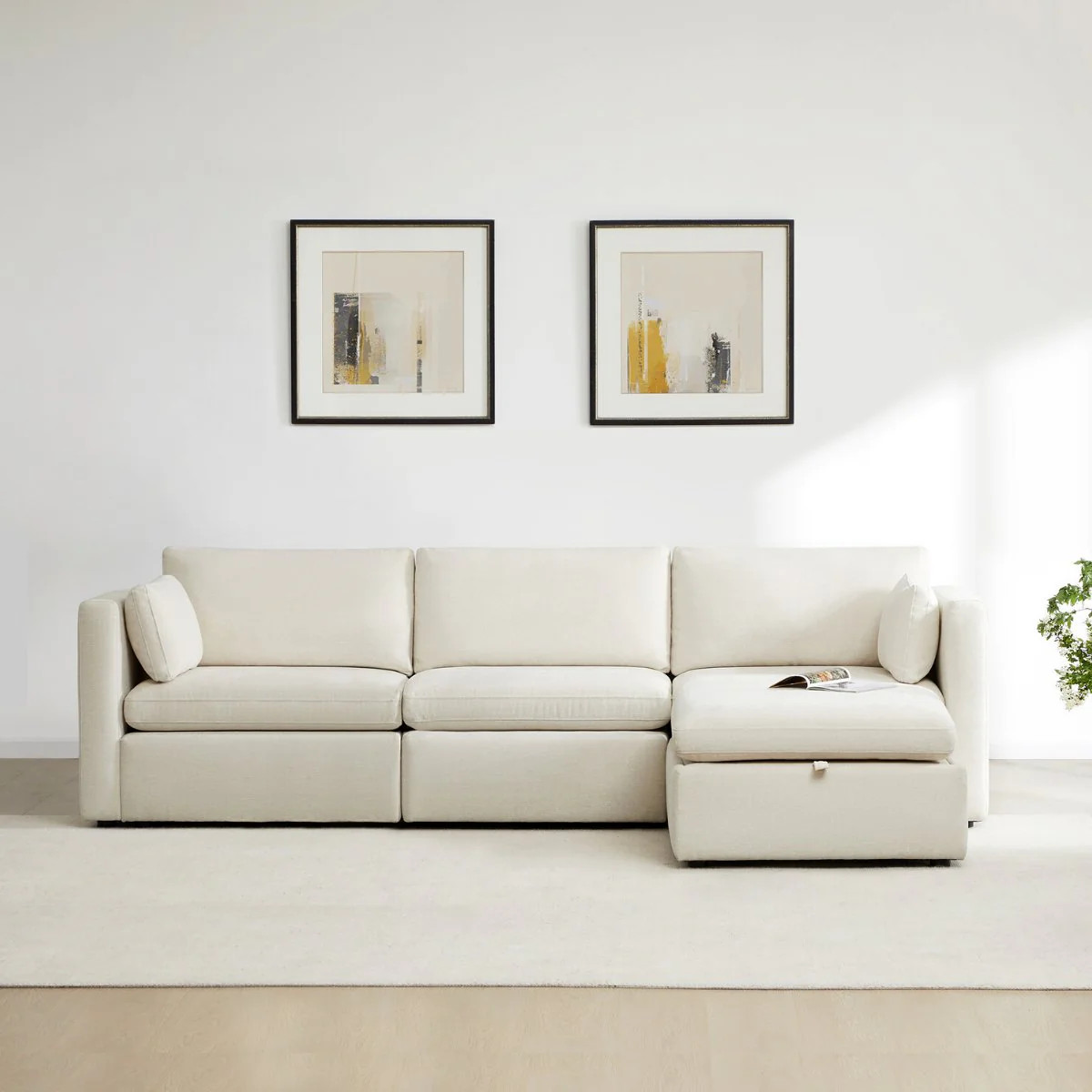 CHITA®️ Delaney 4-Piece Modular Sofa Chaise - chitaliving.com | Chita