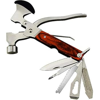 Rose Kuli 7'' Portable Multipurpose Multitool Multifunctional Pocket Mini Tools with Axe Hammer P... | Amazon (US)
