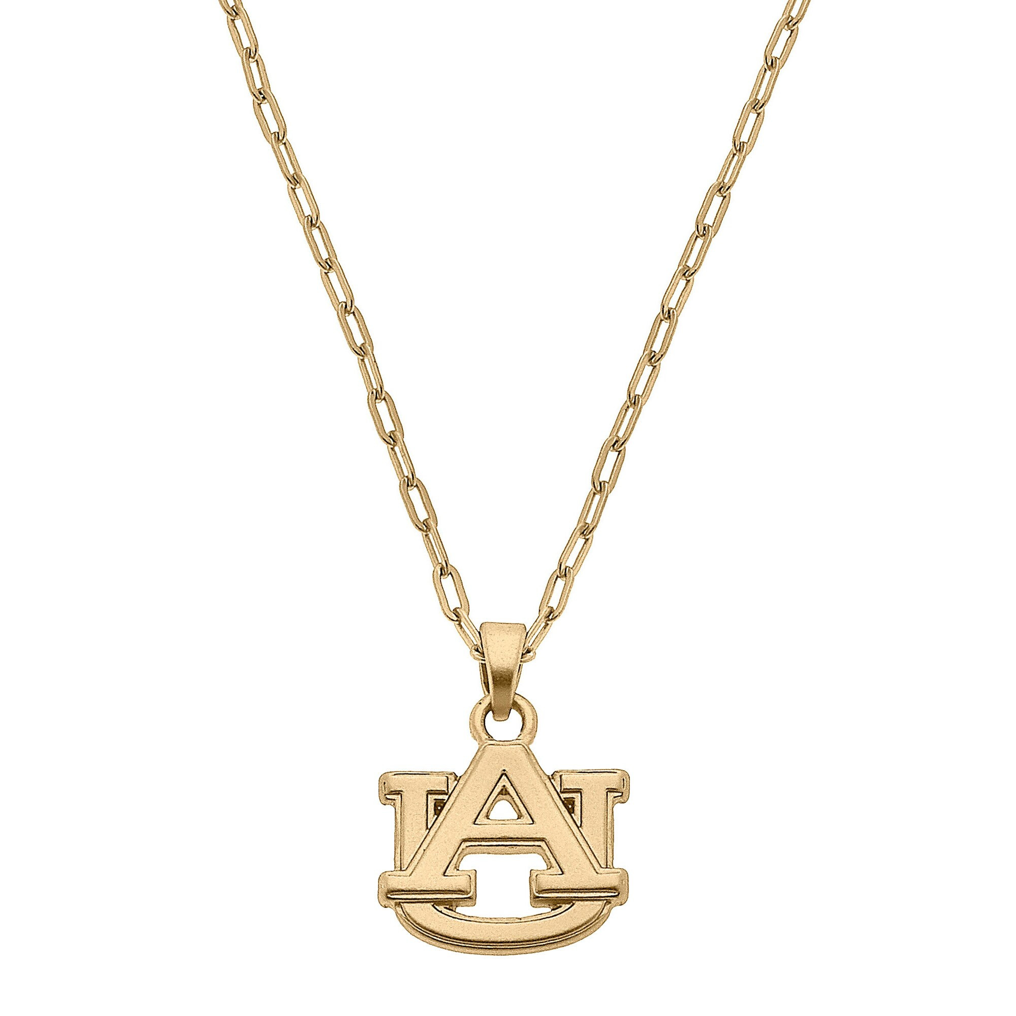 Auburn Tigers Women's Gold Plated Pendant Necklace | Lids