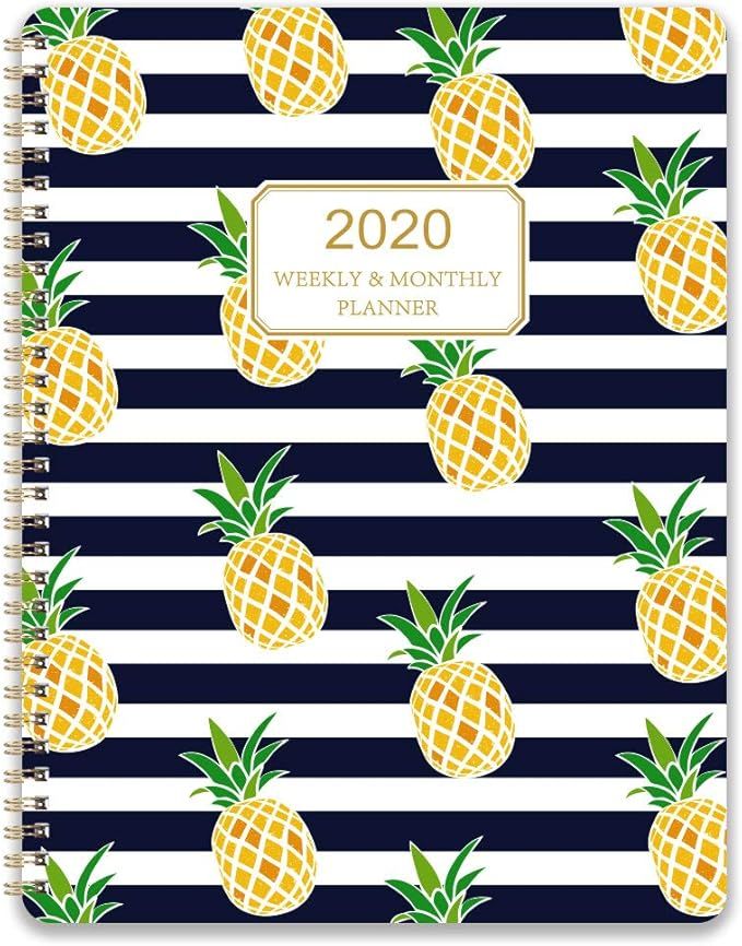 2020 Planner - 2020 Weekly Planner with Flexible Cover, Jan. 2020 - Dec. 2020, 8.5" x 11", Strong... | Amazon (US)