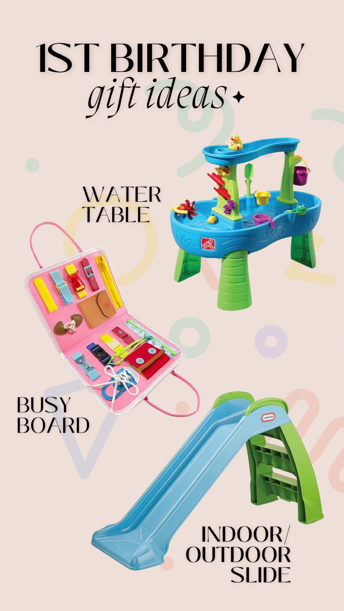 Some ideas for 1st birthday parties!! 💘

the busy board has been a lifesaver for car rides!!

| Gift Guide for Babies and Toddlers Birthday Party

#LTKKids #LTKFindsUnder100