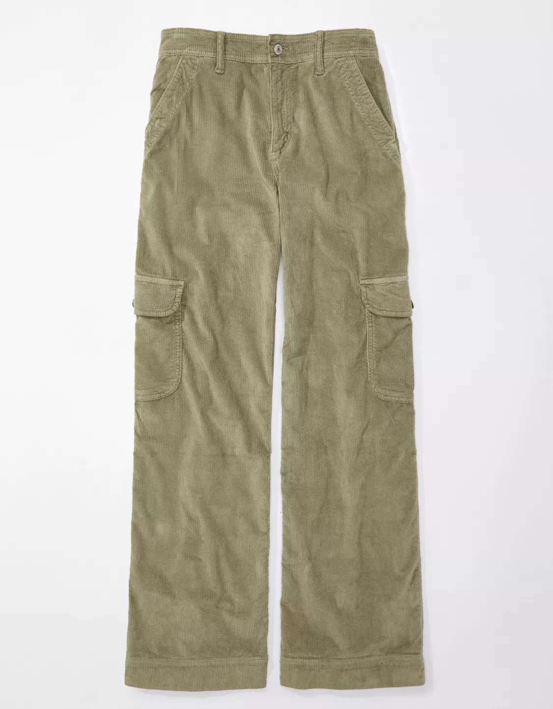 AE Dreamy Drape Stretch Super High-Waisted Baggy Wide-Leg Corduroy Pant | American Eagle Outfitters (US & CA)