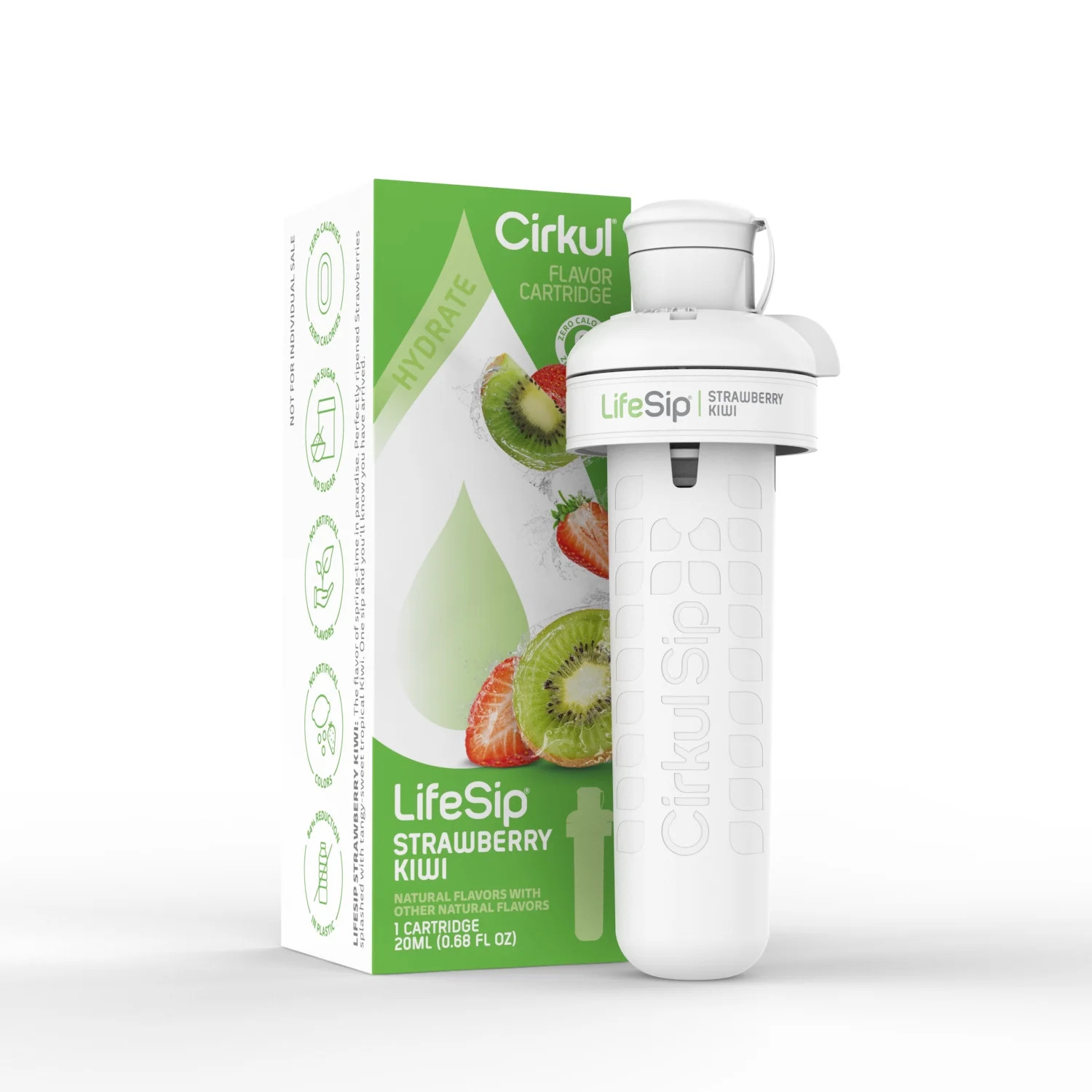 Cirkul LifeSip Strawberry Kiwi Water Flavor Cartridge 1-Pack | Walmart (US)