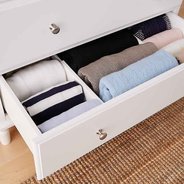 The Container Store Dresser Drawer Dividers White Pkg/2 | The Container Store