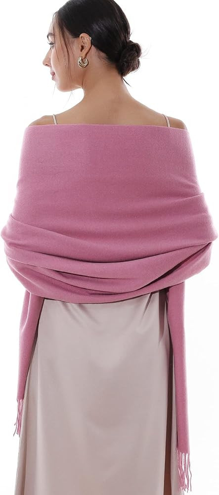 RIIQIICHY Winter Scarfs for Women Pashmina Shawls Wraps for Evening Dresses Large Warm Soft Scarv... | Amazon (US)