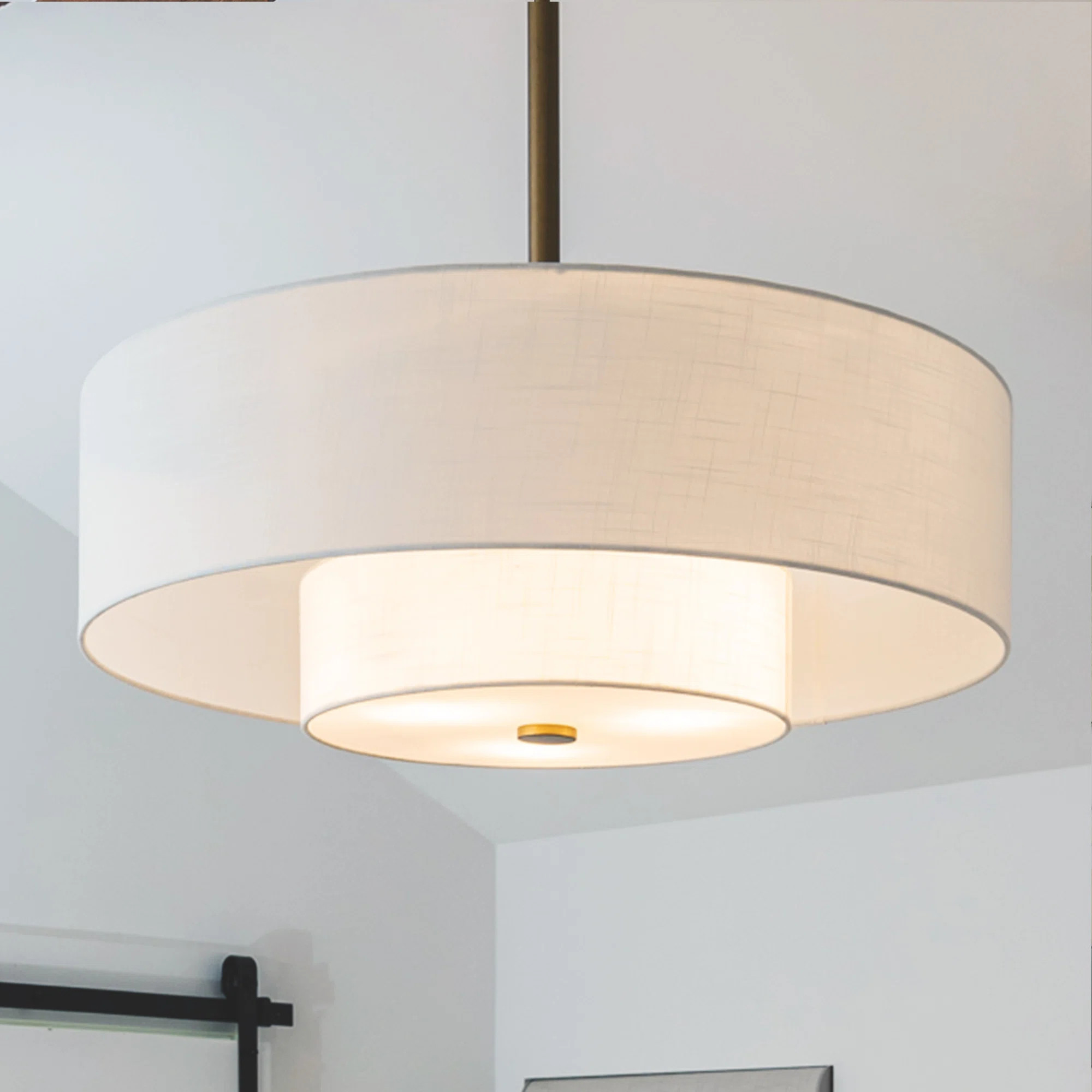 Jasmine Roth x Hunter 30 inch White and Gold Brookside Fandelier Indoor Ceiling Fan with Lights a... | Wayfair North America