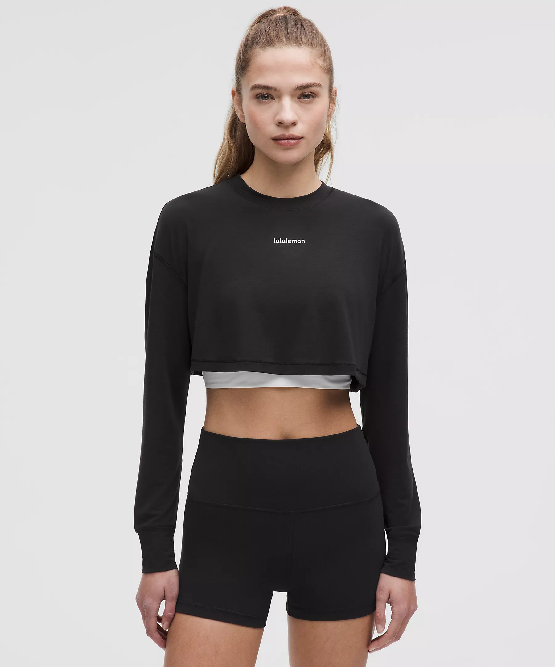 Jersey Training Super-Cropped Long-Sleeve Shirt | Women's Long Sleeve Shirts | lululemon | Lululemon (US)